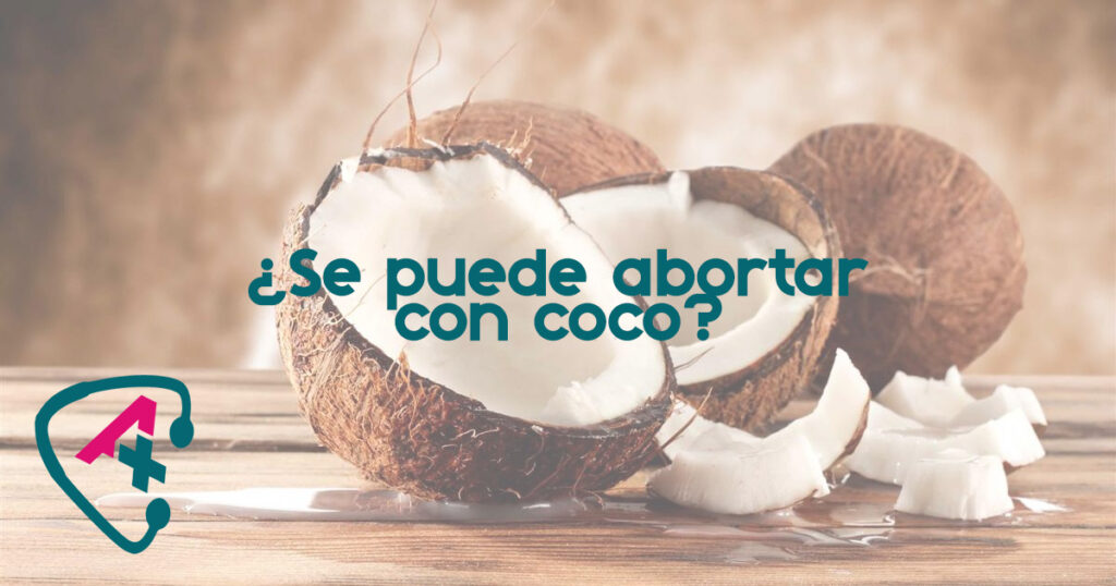 El agua de coco es abortiva